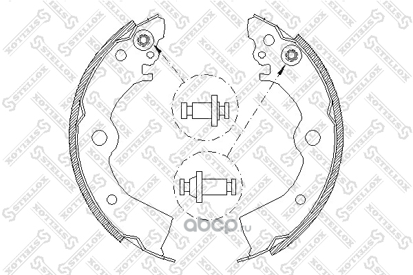 колодки барабанные! без ABS Nissan Almera 95-99Sunny 91-95