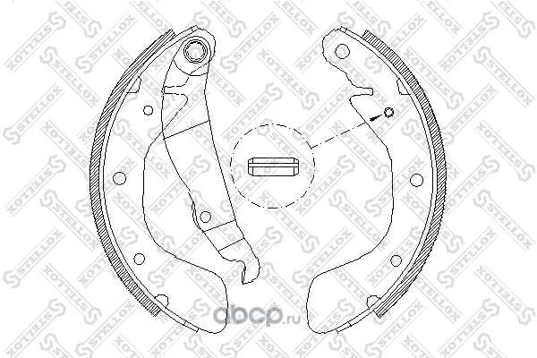 колодки барабанные!  Chevrolet Lanos 1.41.51.6 16V 05>, Opel Astra F 1.4-1.6 98-02