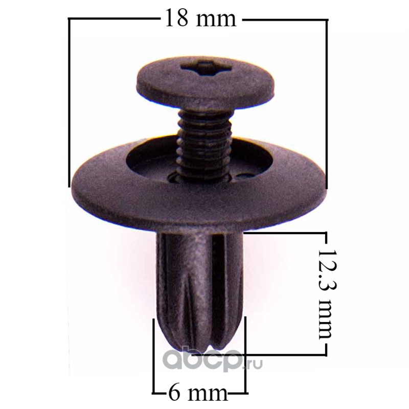 Клипса SKYWAY HONDA ACCORDINSPIRE 023 (min25) (OEM: 91524-SE0-003, KJ-1063)