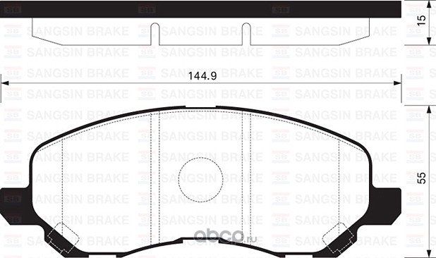 Колодки тормозные дисковые передние MITSUBISHI LANCER IX (2000-2013), CITRON C4 II